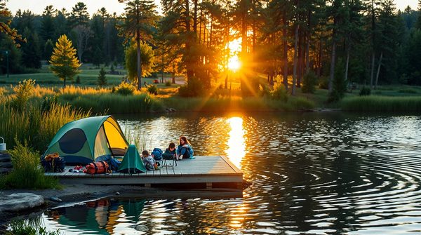 Escapade aquatique : explorez les campings bord de l'eau !